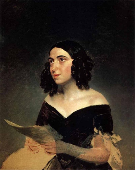 Портрет молодой Полины Гарсиа.