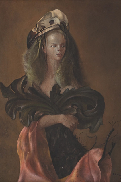 "Портрет женщины с листьями аканта", 1946 год