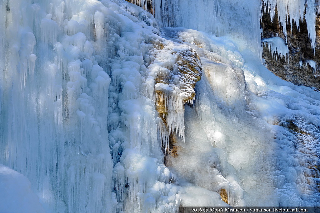Крым суровый и прекрасный -  ледяной водопад Учан-Су Крым,ледяной водопад,путешествие,туризм,экология