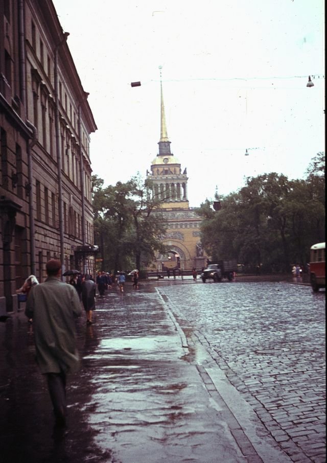 Вид на Адмиралтейство 60-е, СССР, ленинград, ностальгия, советский союз