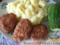 Фото к рецепту: Быстрые котлеты из фарша