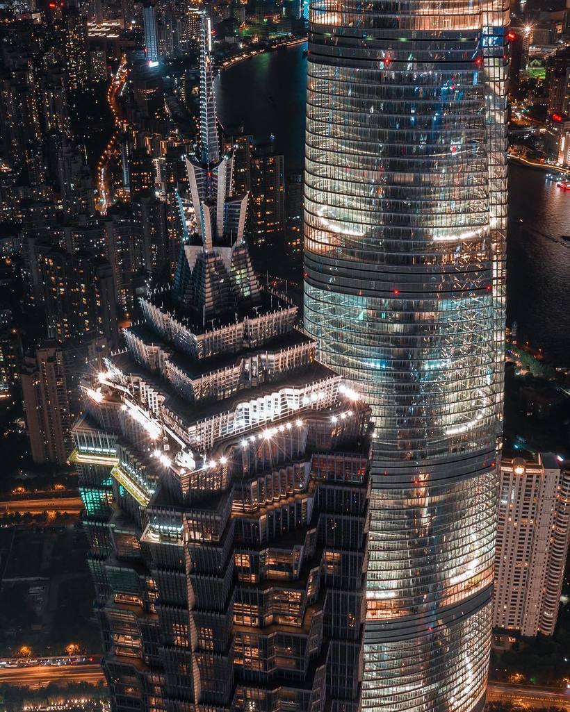 Брутальный Шанхай: головокружительные городские фотопейзажи Аарона Шао