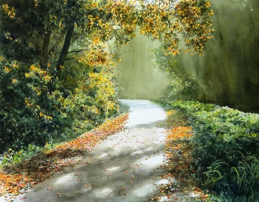 Картины, залитые теплом и светом. Художник Абе Тошиюки 