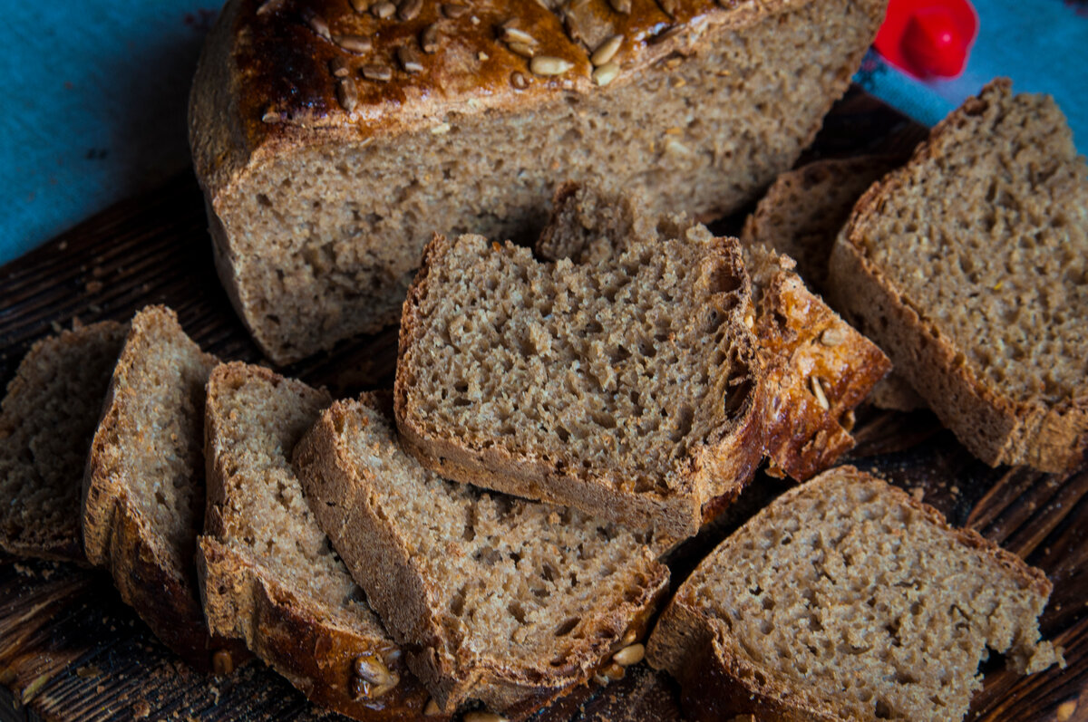 Домашний ржано-пшеничный хлеба на закваске