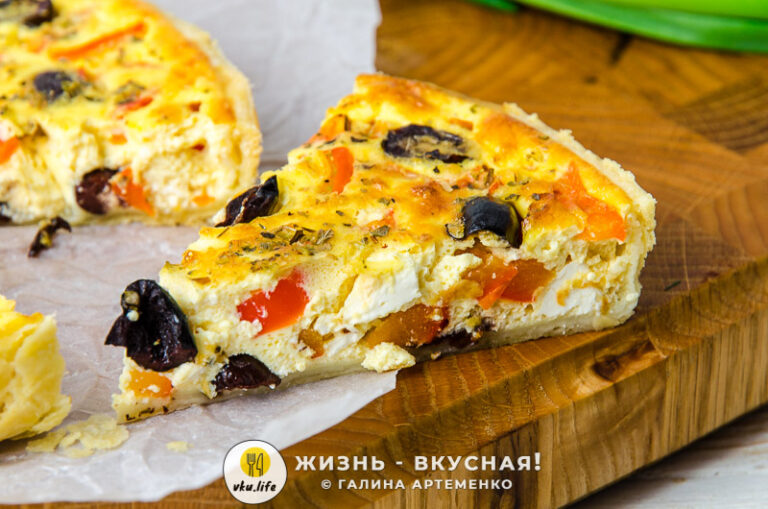 Киш: рецепт с сыром (брынзой) и овощами тесто, можно, очень, будет, рецепт, брынзой, маслины, маслин, отправляю, масло, сыром, немного, овощами, минут, нравится, выпечки, смесь, форму, лишнее, такой