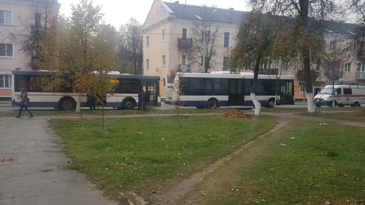 Два автобуса столкнулись в Подмосковье