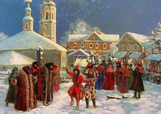 Скоморохи развлекают честной люд./ Фото: litobozrenie.com Скоморохи развлекают честной люд./ Фото: litobozrenie.com