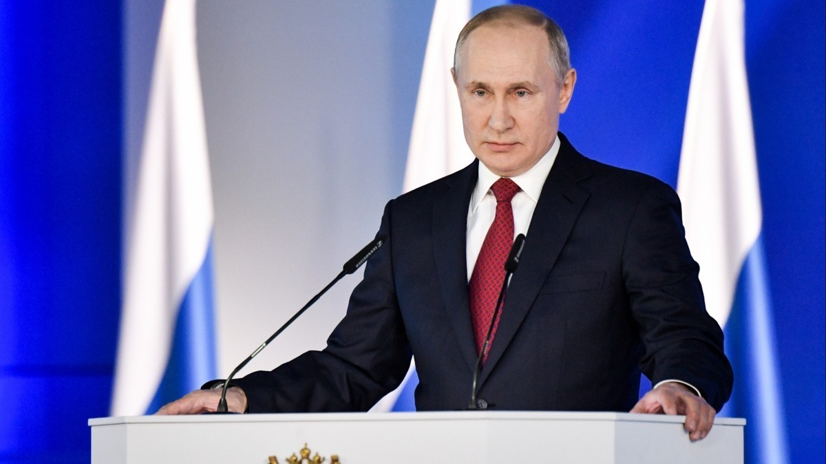 Владимир Путин во время ежегодного послания к Федеральному Собранию РФ, 15 января 2020-го