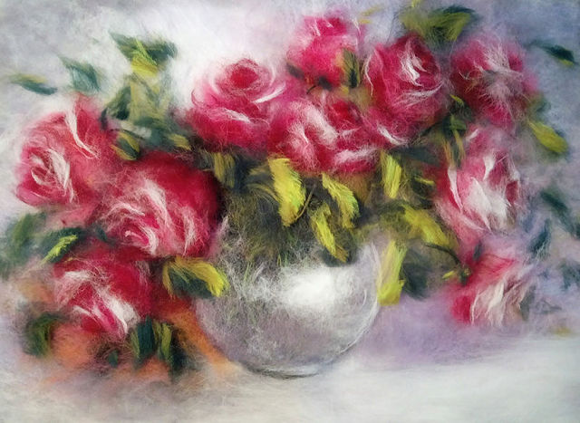 Картины из шерсти Картины из шерсти вдохновение