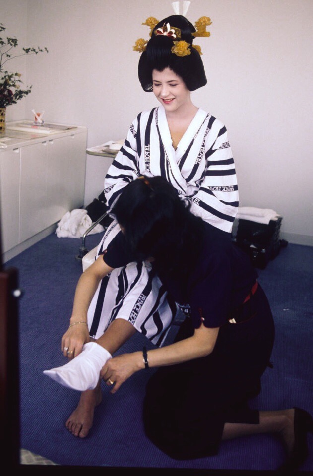 Софи Марсо в костюме Гейши актрисы, софи марсо