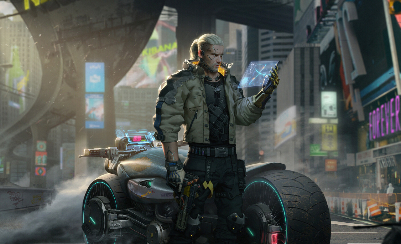 В Cyberpunk 2077 показали молодого Геральта из «Ведьмак 3» cyberpunk 2077,Геральт,Игры,персонажи