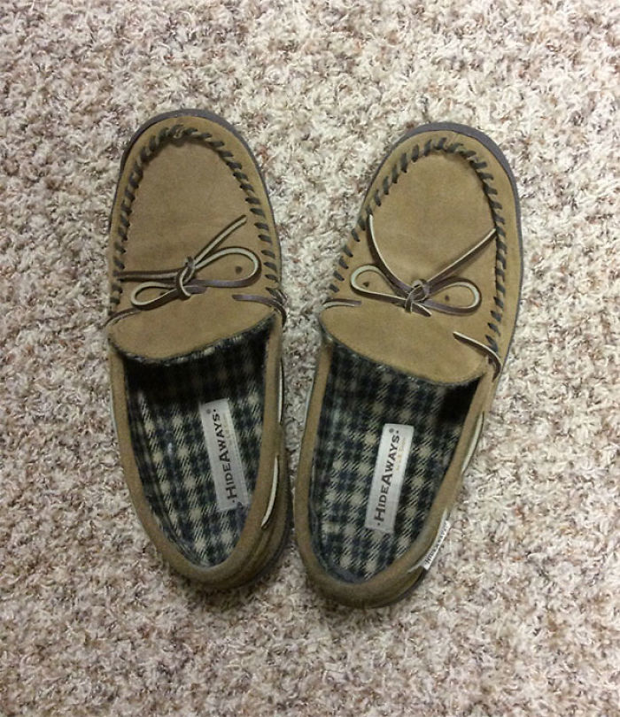 My Slippers Look Like They're Up To No Good