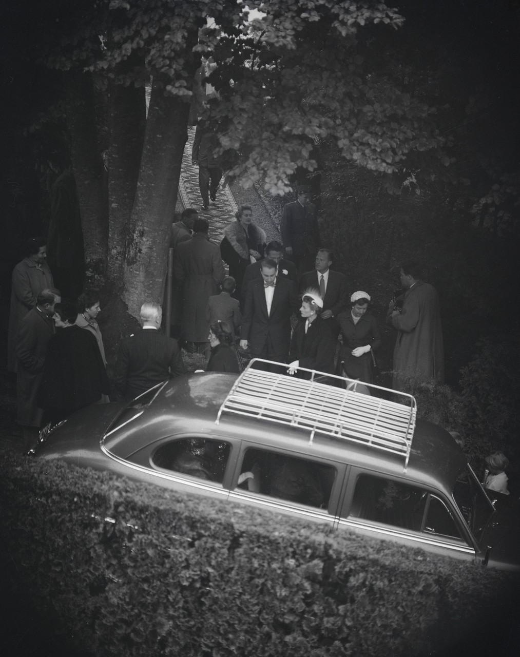 Hochzeit von Audrey Hepburn mit Mel Ferrer in der Kapelle auf dem Bürgenstock