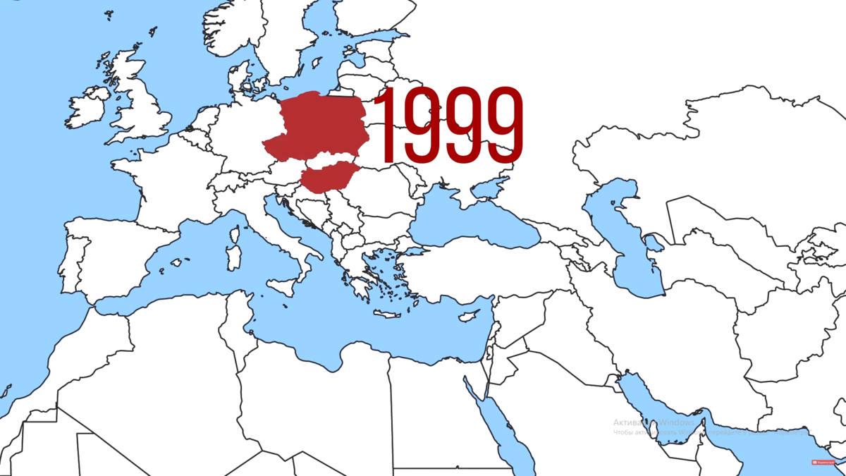 Границы нато до 1997 года карта