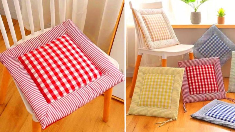 Отличная подушка-сидушка, которую легко сошьет каждый интерьер,переделки,рукоделие,своими руками,сделай сам