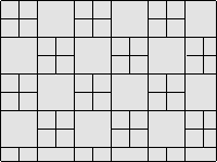 Раскладка разноформатной плитки - вариант 3