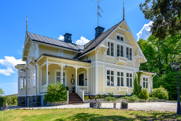 Бывший дом Астрид Линдгрен в Стокгольме этаже, стоит, Villa, Пеппи, первом, можно, комнаты, небольшая, «Курица», промышленника, стало, находятся, верхнем, кухней, когда, Kullen, столовой, шести, шведских, Приобрести