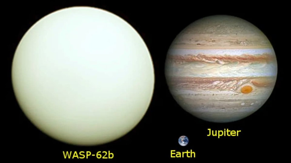 WASP-127b - это газовый гигант, который по размерам больше Юпитера