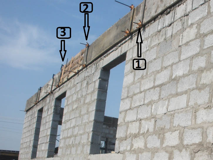 как сделать армопояс под крышу