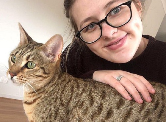 Кошка и женщина