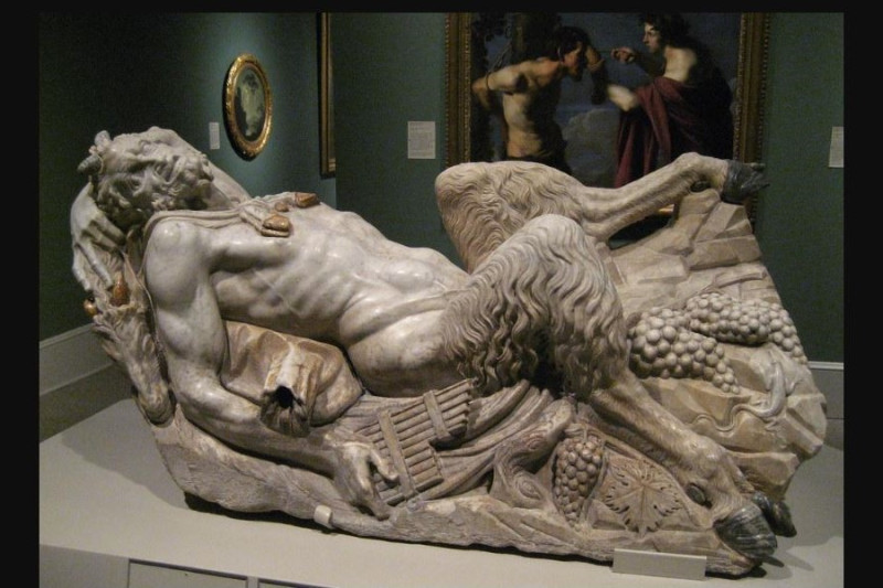 Пьяный сатир, 1532-1533,  Монторсоли, Джованни Анджело, мрамор. Сент-Луис (штат Миссури), Городской музей искусств 