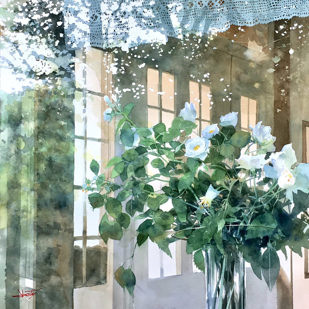 Картины, залитые теплом и светом. Художник Абе Тошиюки 