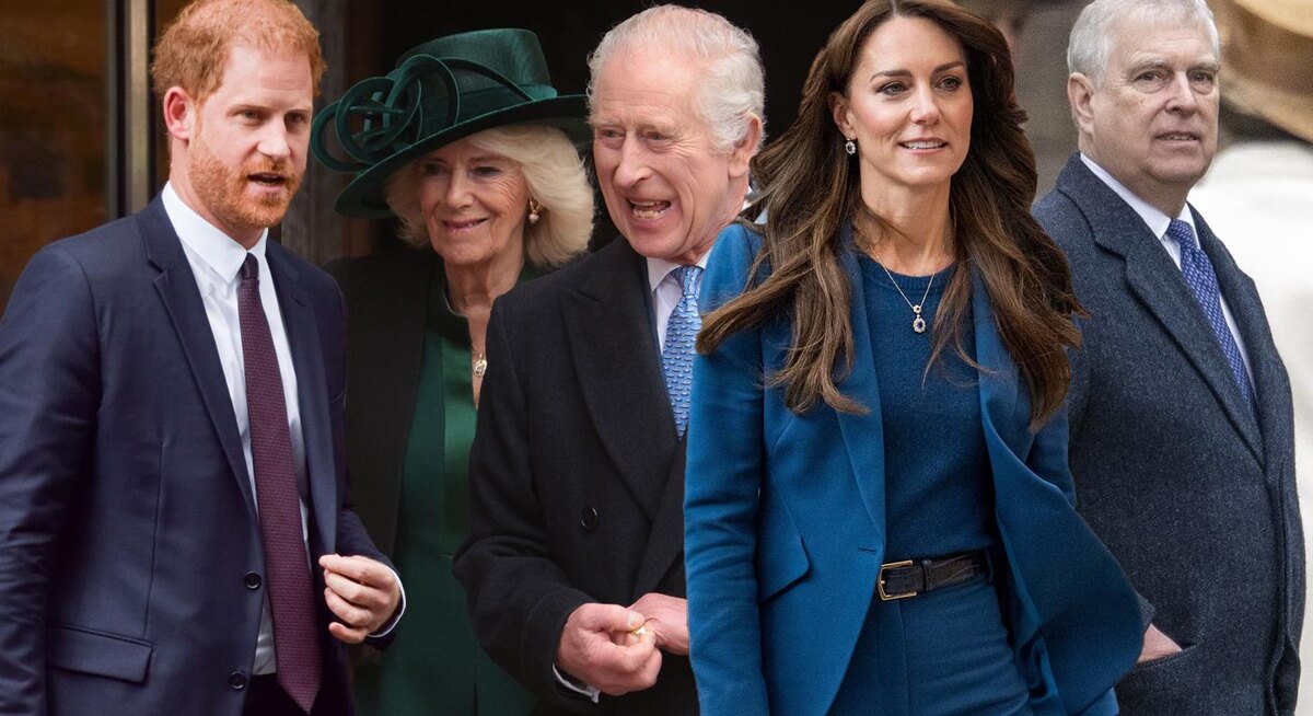 Принц Гарри, Карл III, Камилла Паркер-Боулз, Кейт Миддлтон, принц Эндрю, фото:Wday/Legion Media