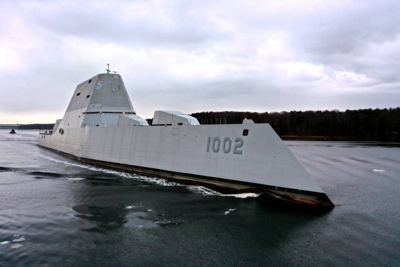 В США завершили строительство последнего эсминца типа Zumwalt Техно