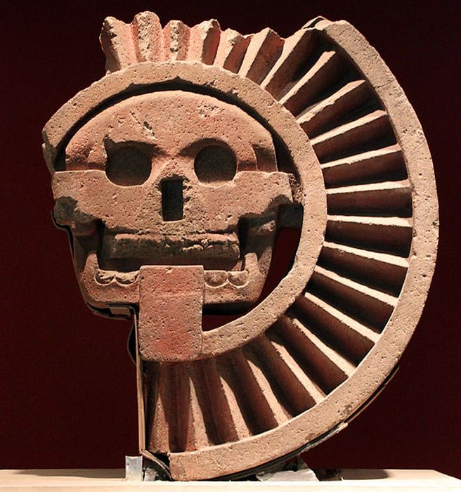 Ацтекский бог мертвых Миктлантекутли. Национальный музей антропологии в Мехико.