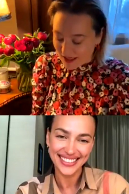 Ирина Шейк рассказала русскому Vogue о карантине в Нью-Йорке, дочери Лее и спела песню группы 