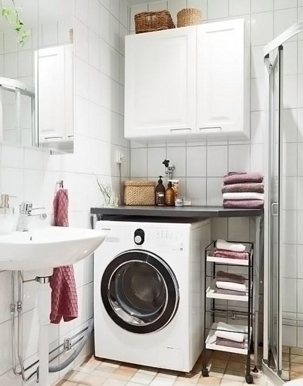 Варианты расположения стиральной машинки, если в ванной для этого не хватает места идеи для дома,интерьер и дизайн