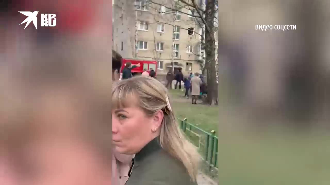 Опубликовано видео с места взрыва газа в жилом доме в Московской области