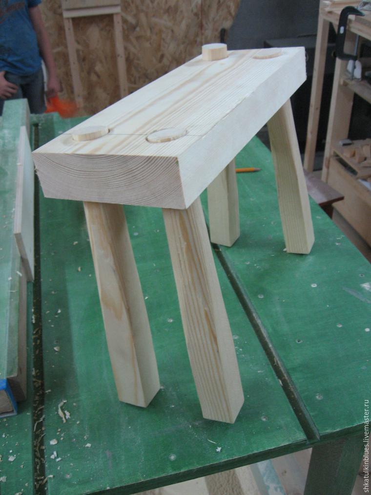 Изготовление деревянной лавочки без гвоздей и клея для дома и дачи,мастер-класс
