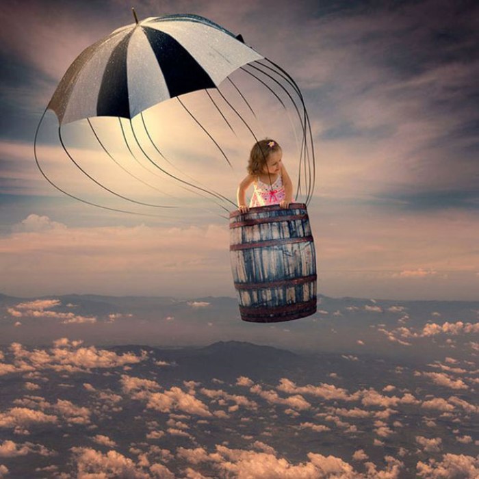 Полёт на воздушном шаре. Фотохудожник  Караш Йонуц (Caras Ionut).