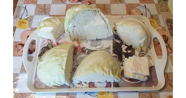 Куски капусты