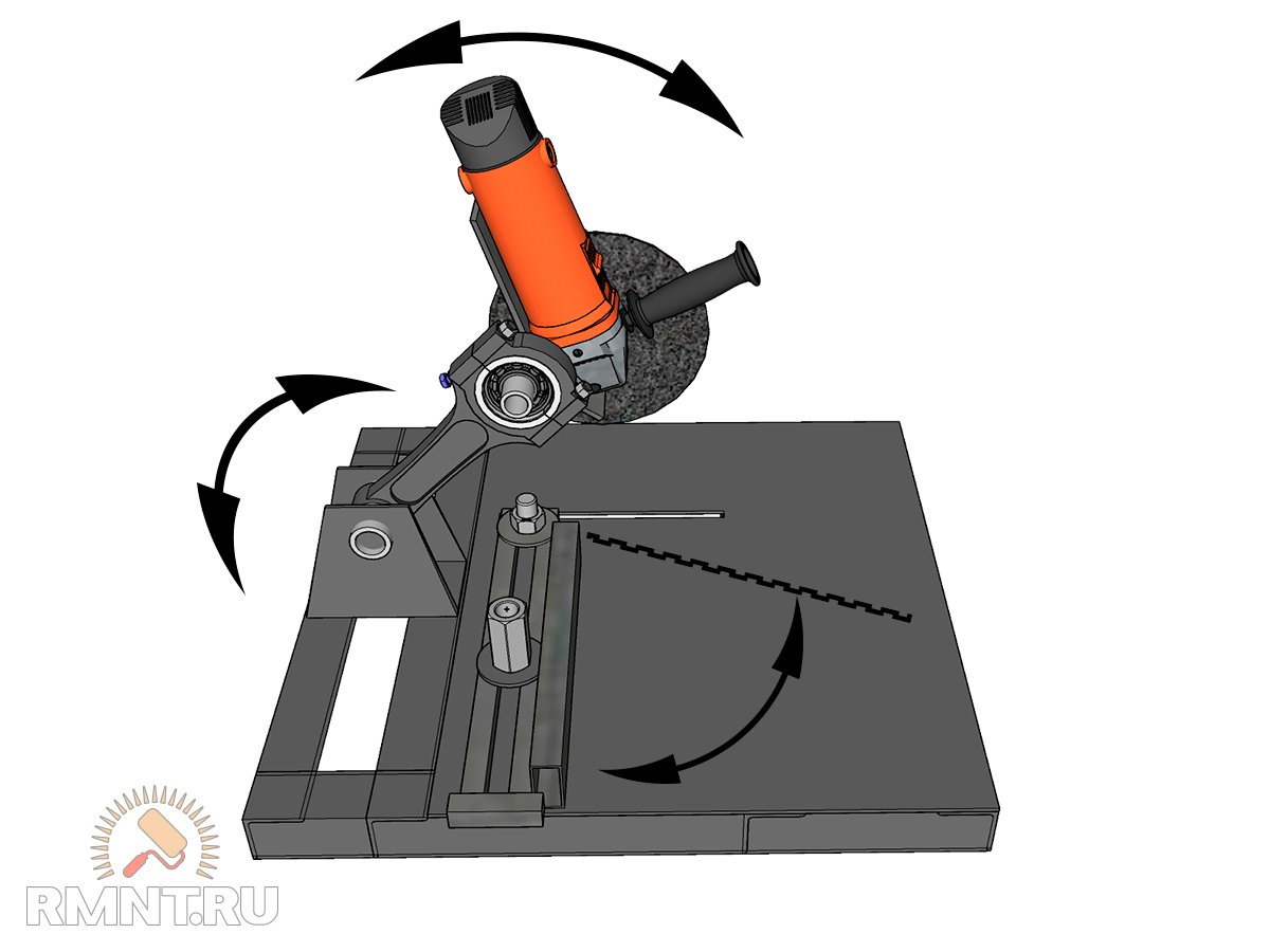 самодельный отрезной станок из болгарки чертежи