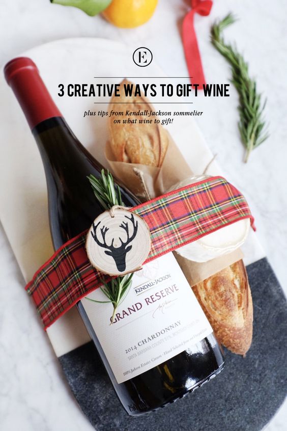 43 способа креативно подарить вино декор,подарки