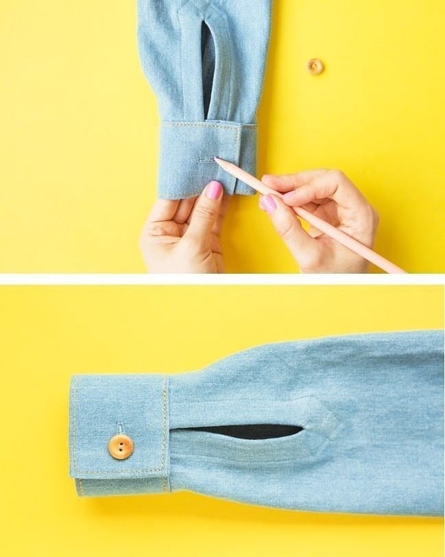 Разрез на рукаве манжета одежда,рукоделие,своими руками,шитьё