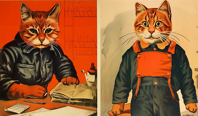 Коты на плакатах СССР: агитация с мурлыканьем