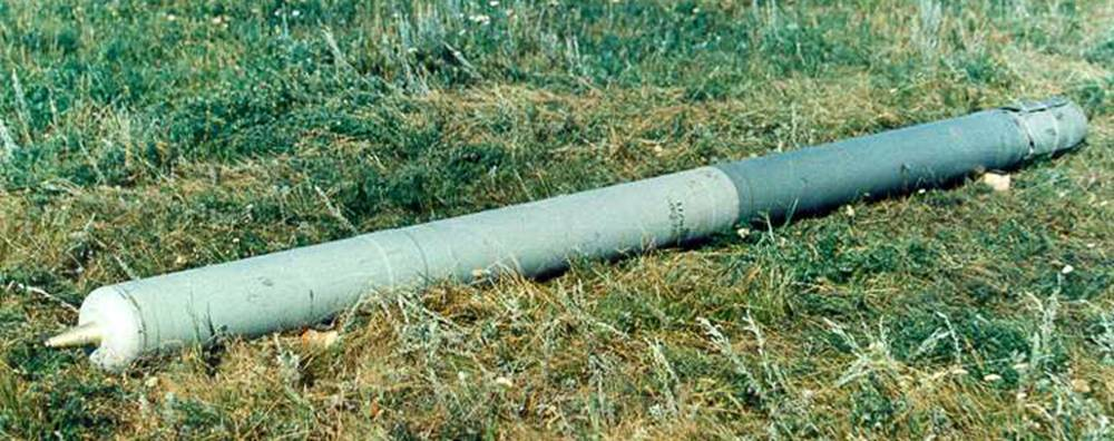 Неуправляемый реактивный снаряд (НУРС) для ТОС-1. Источник фото: pikabu.ru