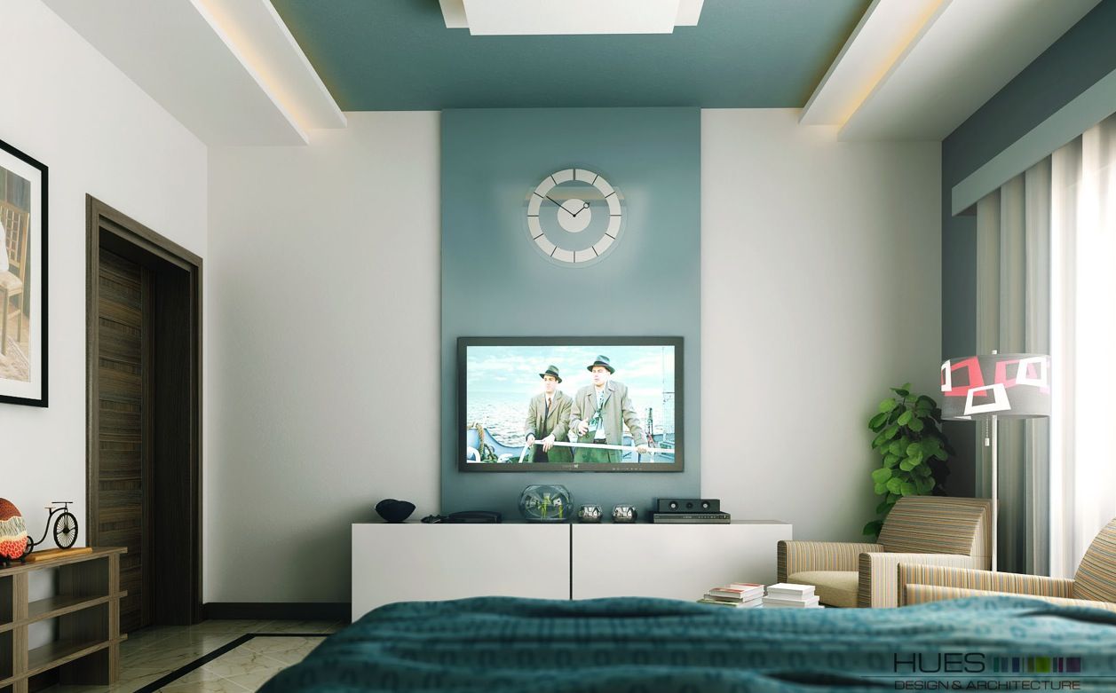 Спальня с телевизором в стиле фен-шуй