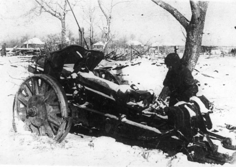 Трофейные немецкие 105-мм гаубицы на службе в РККА Трофейные немецкие 105-мм гаубицы на службе в РККА оружие