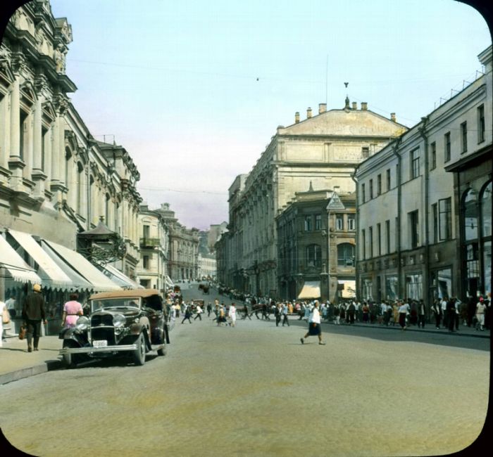 Редчайшие снимки цветной Москвы 1931 года в цвете (77 фото)