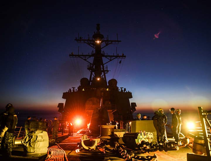 Donald Cook DDG-75 в Сирии