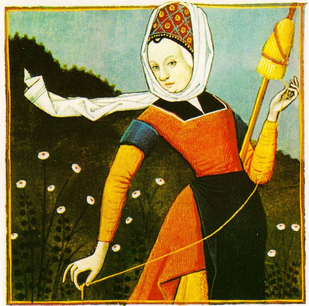 Средневековая миниатюра, худ. Робине Тестара, XV век