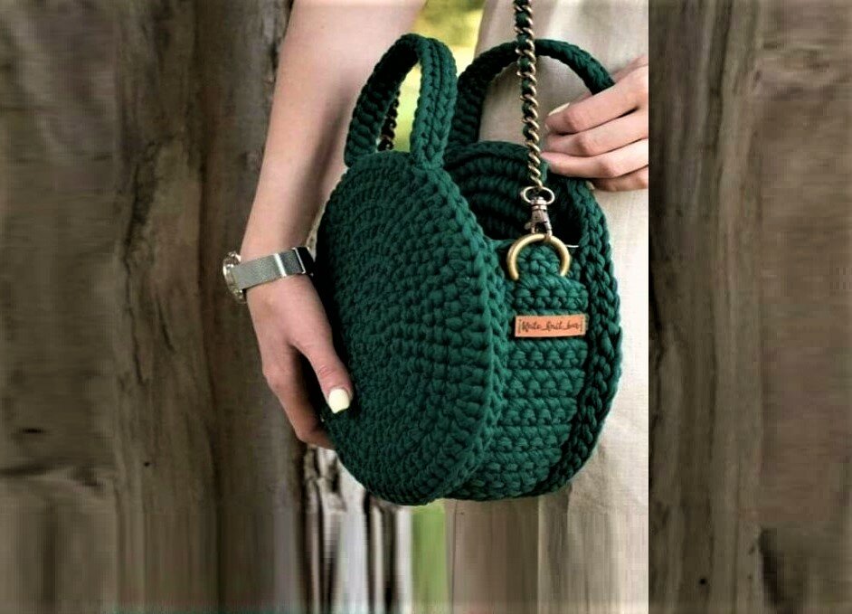 Простейший способ связать круглую сумку своими руками вязание,своими руками,сумка