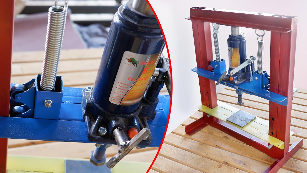 Hidrolik Şişe Krikodan Baskı Pres Makinası Yapma | Making Press Press Machine From Hydraulic Jack