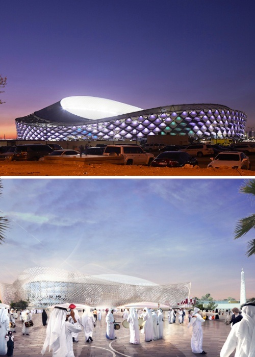 Новые стадионы Катара к ЧМ-2022, или Какие скандальные ассоциации вызвали формы спортивных арен 2022,архитектура,Катар,спортивные сооружения,стадионы,чм по футболу