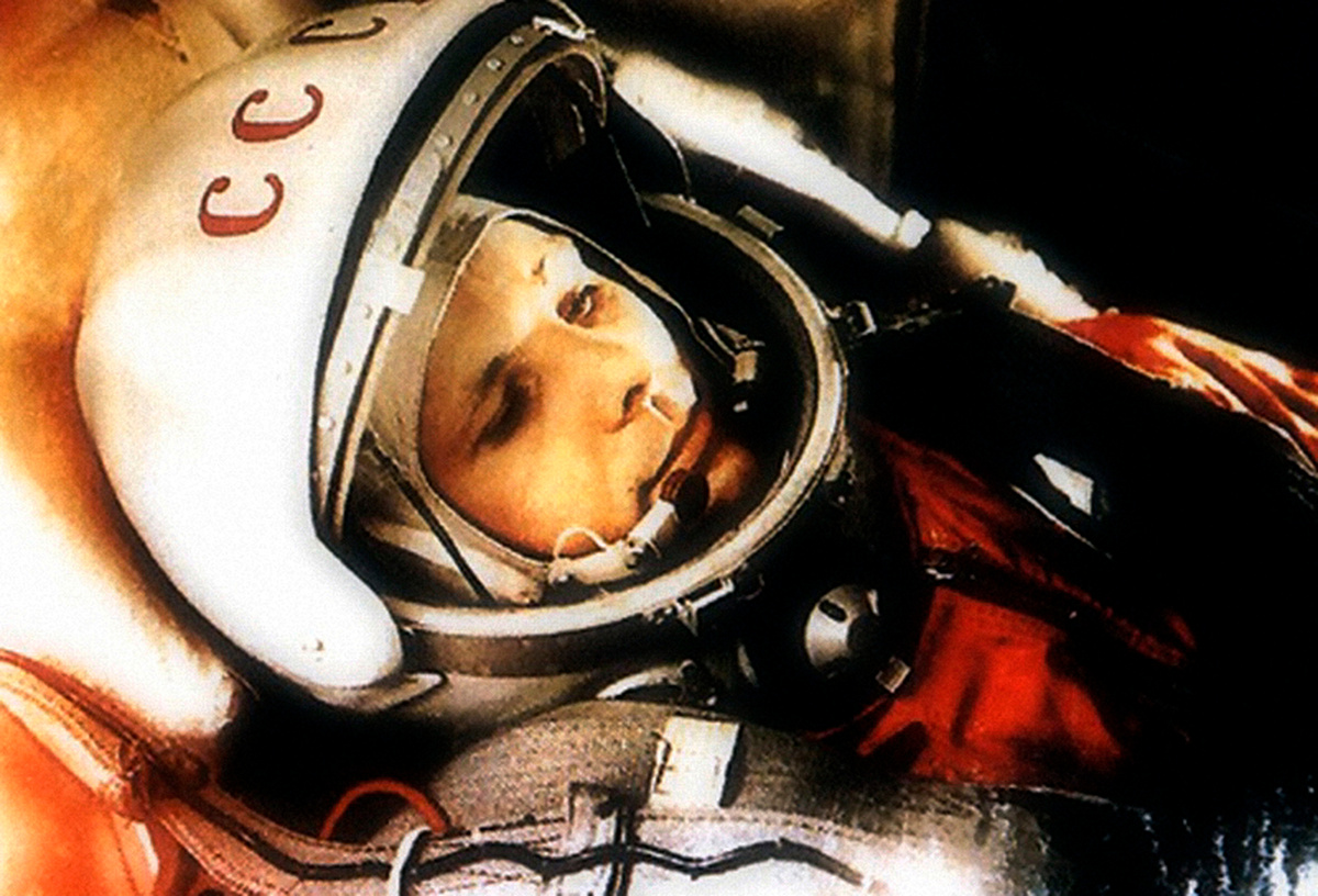 Космонавт Юрий Гагарин в кабине космического корабля «Восток-1» перед стартом. 12 апреля 1961 год. Фото: Fine Art Images/Heritage Images/Getty Images