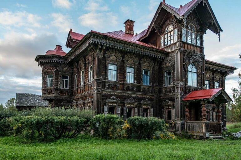 Потрясающей красоты древнерусский дом в покинутой деревне дом, зодчество, история, постройка